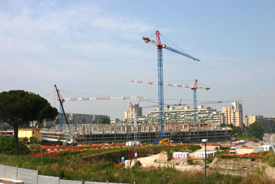 panoramica del cantiere