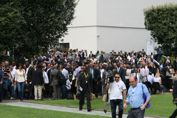 delegazione all'uscita del congresso inaugurale