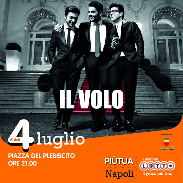 Il 4 luglio il Gioco del Lotto offre alla città di Napoli il concerto gratuito de "Il Volo"