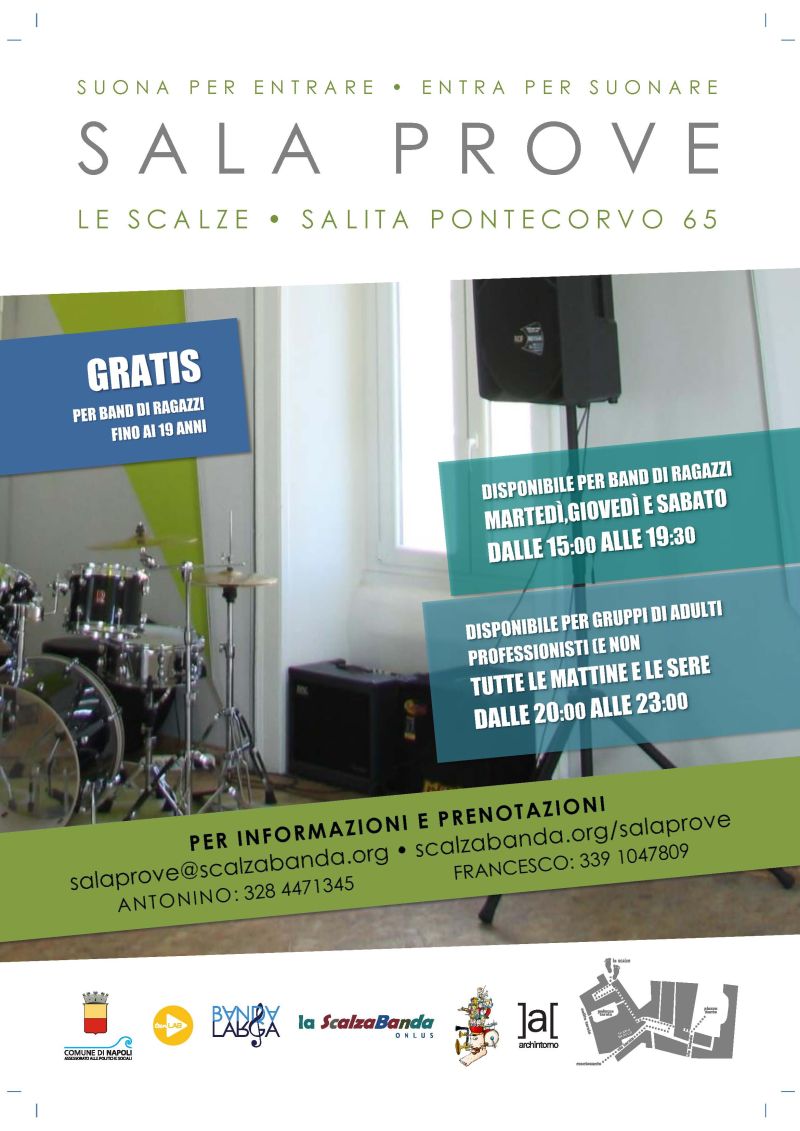 Una sala prove gratuita per band giovanili