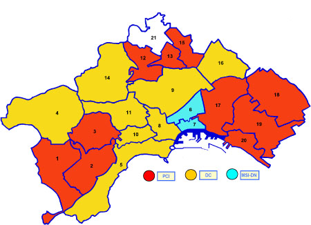 Primo partito nelle Circoscrizioni di Napoli