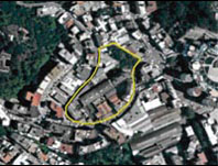 ripresa dall'alto dell'area interessata dall'intervento