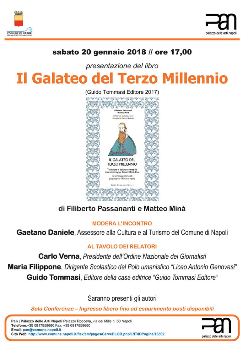 Presentazione del libro “Il Galateo del Terzo Millennio”