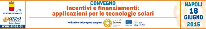 Convegno - Incentivi e finanziamenti: applicazioni per le tecnologie solari