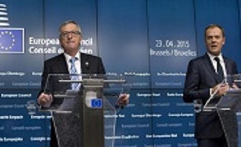 Immagine di  Tusk e Juncker