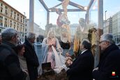 La Natività a grandezza naturale in piazza Municipio fino all'8 gennaio
