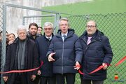 Inaugurato un campetto di calcio per le ragazze e i ragazzi del rione Amicizia 