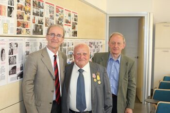 Roland Alikay, partigiano albanese con i partigiani Ettore Bonavolta e Piero Beldì