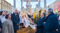 La Natività a grandezza naturale in piazza Municipio fino all'8 gennaio
