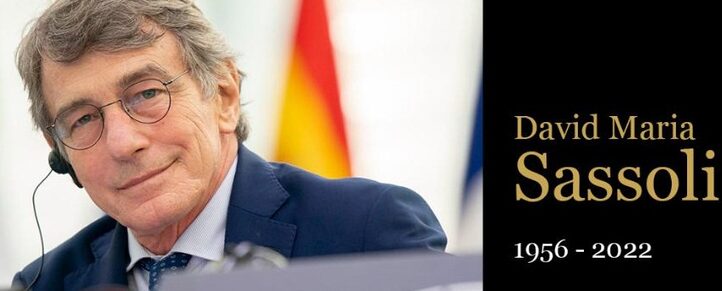 banner con immagine di David Maria Sassoli 1956-2022