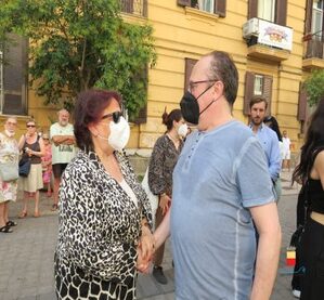 L'assessore Armato ai funerali di Antonio Casagrande