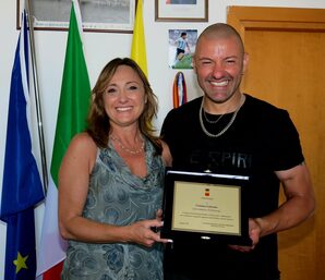 L'Assessora Ferrante: una targa all'atleta Cristian Lubrano