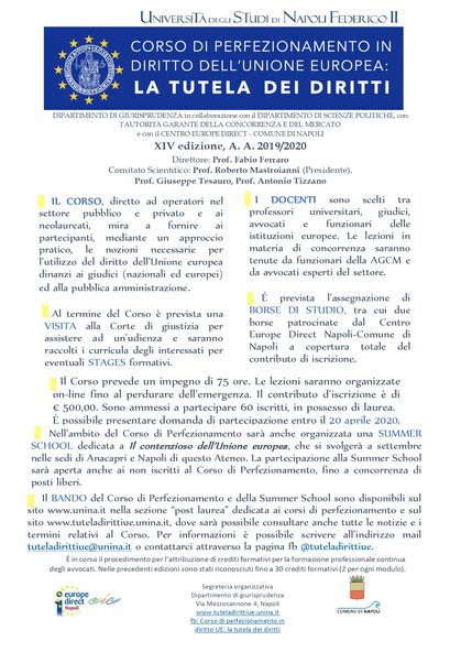 locandina ufficiale del corso