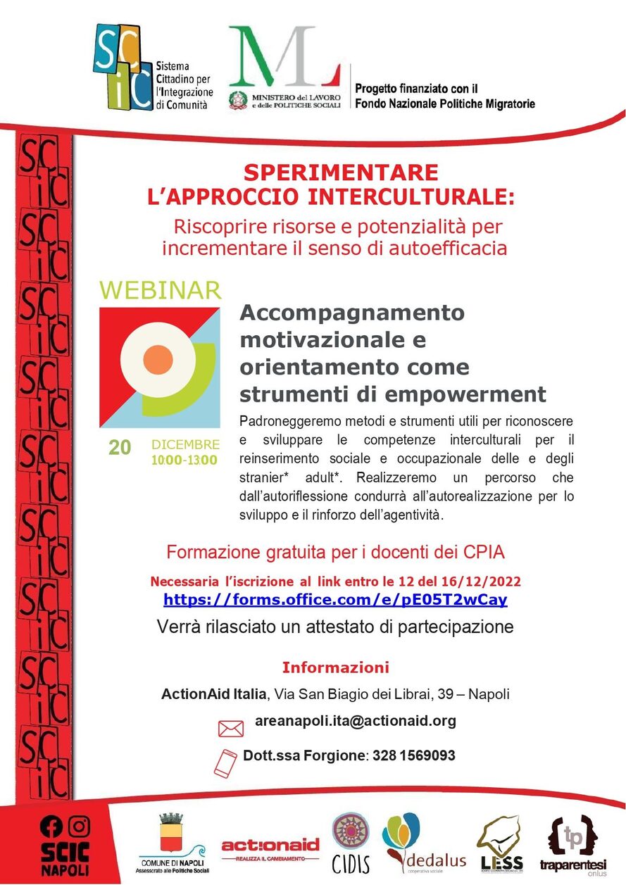 Locandina dell'attività