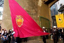 Un momento della celebrazione al Duomo e della processione