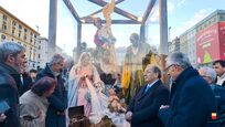 La Natività a grandezza naturale in piazza Municipio fino all'8 gennaio