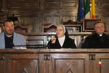 Un momento della cerimonia al Maschio Angioino