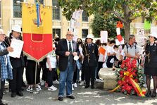 Una foto delle celebrazioni in ricordo del giudice Falcone a piazza Municipio
