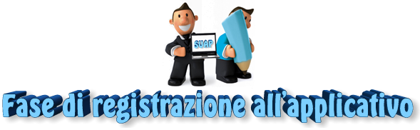 Fase di registrazione all'applicativo