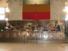 Una foto della seduta del Consiglio comunale che ha approvato il bilancio di previsione