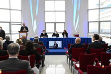 Una immagine dell'incontro alla stazione marittima di Napoli