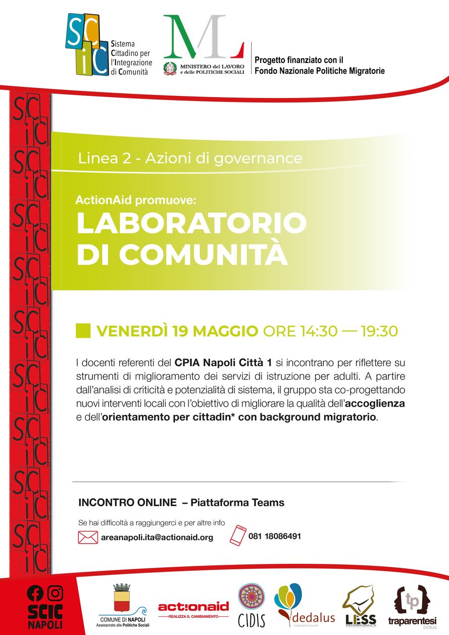 Locandina dell'attività