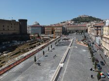 Una foto dall'alto di piazza Municipio