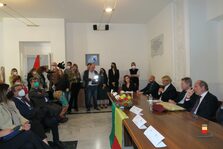 Una foto dell'evento in sala Bobbio