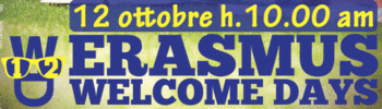 Erasmus welcome days 12 ottobre ore 10.00