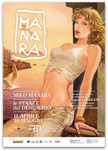 Milo Manara e Napoli COMICON in mostra al PAN