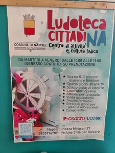 L'assessore Luca Trapanese ha presentato la ritrovata Ludoteca cittadina di piazza Miracoli 