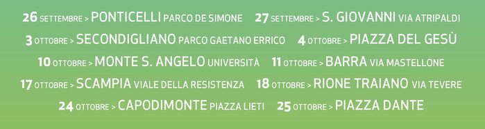 calendario delle strade del bus itinerante