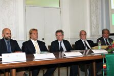 Una foto dell'evento in sala Bobbio